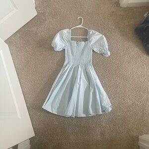 Light Blue Puff Sleeve Dress from Francesca